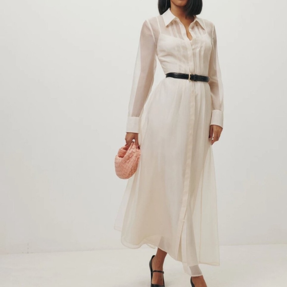 Reformation Cream Maxi Dress